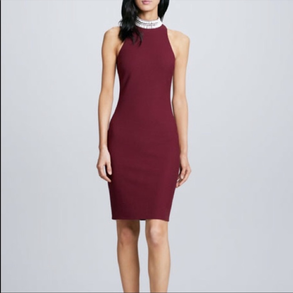 Elizabeth and James Jade Dress 8 maroon